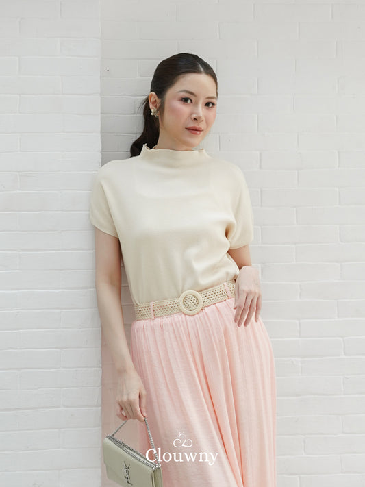 Semi Turtle Top - Cream