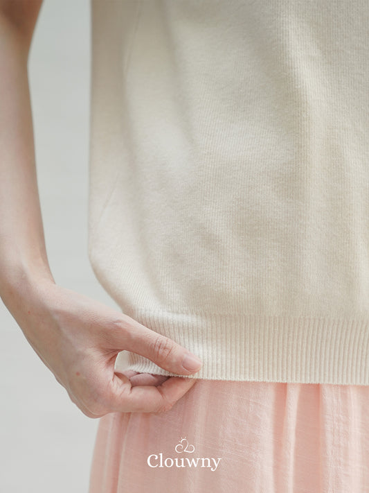 Semi Turtle Top - Cream