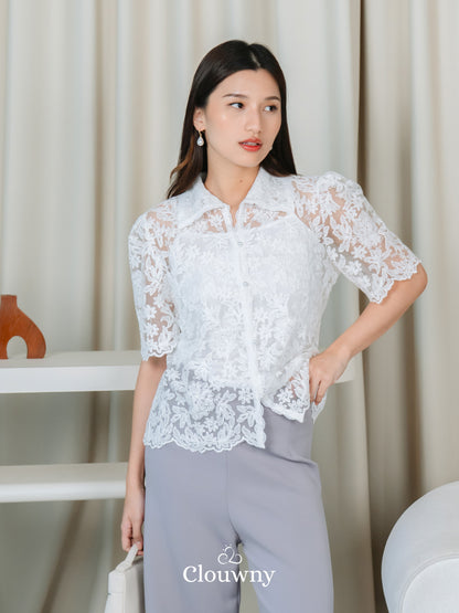 Villy Lace Blouse - White