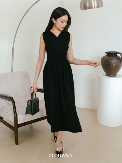 East Rubber Dress - Black