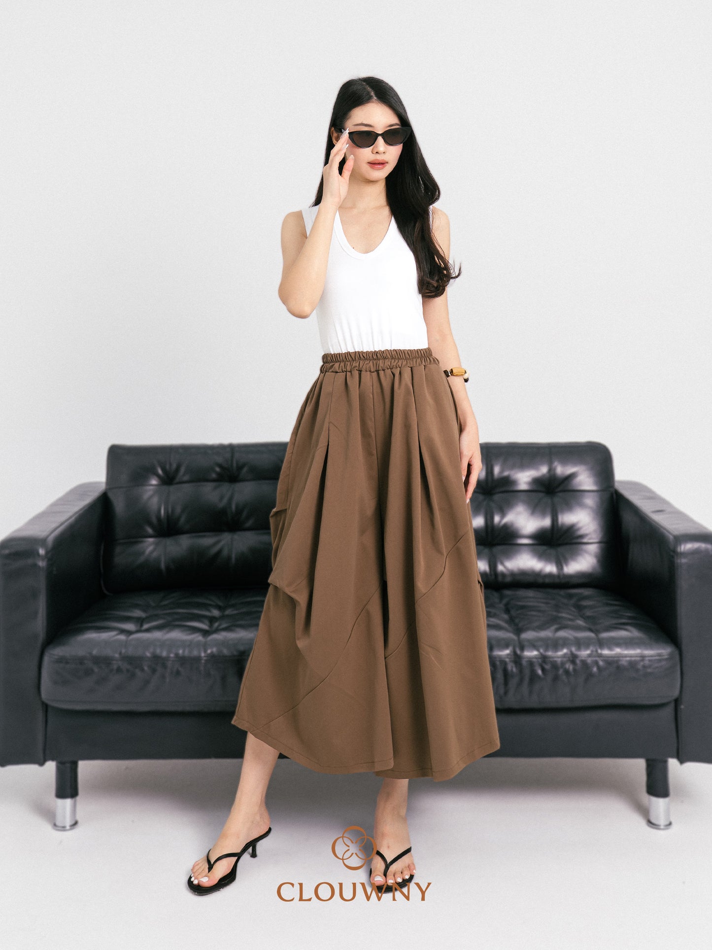 Wolka Pocket Cullotes Pants - Mocca