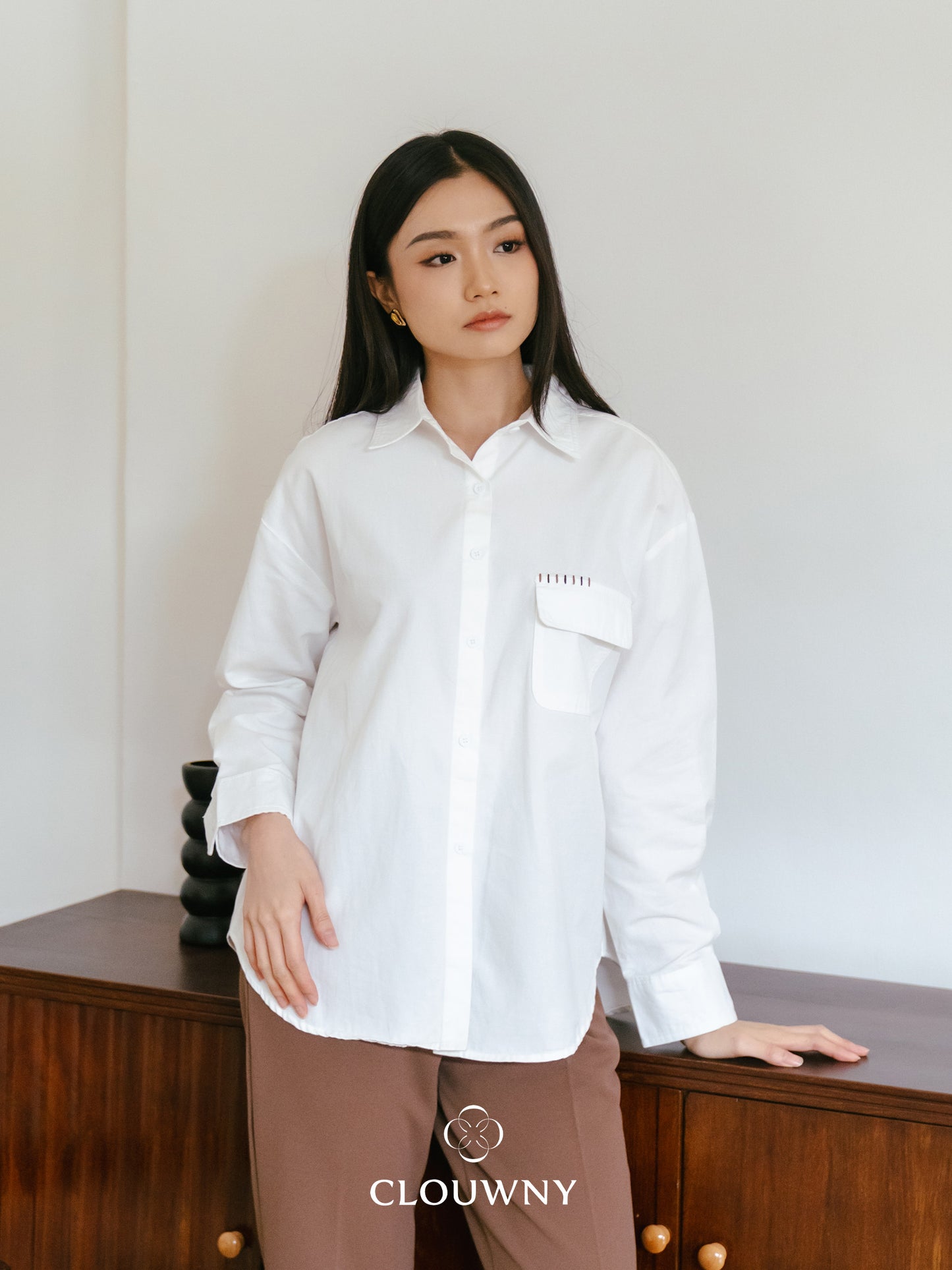 Travis Pocket Shirt - White