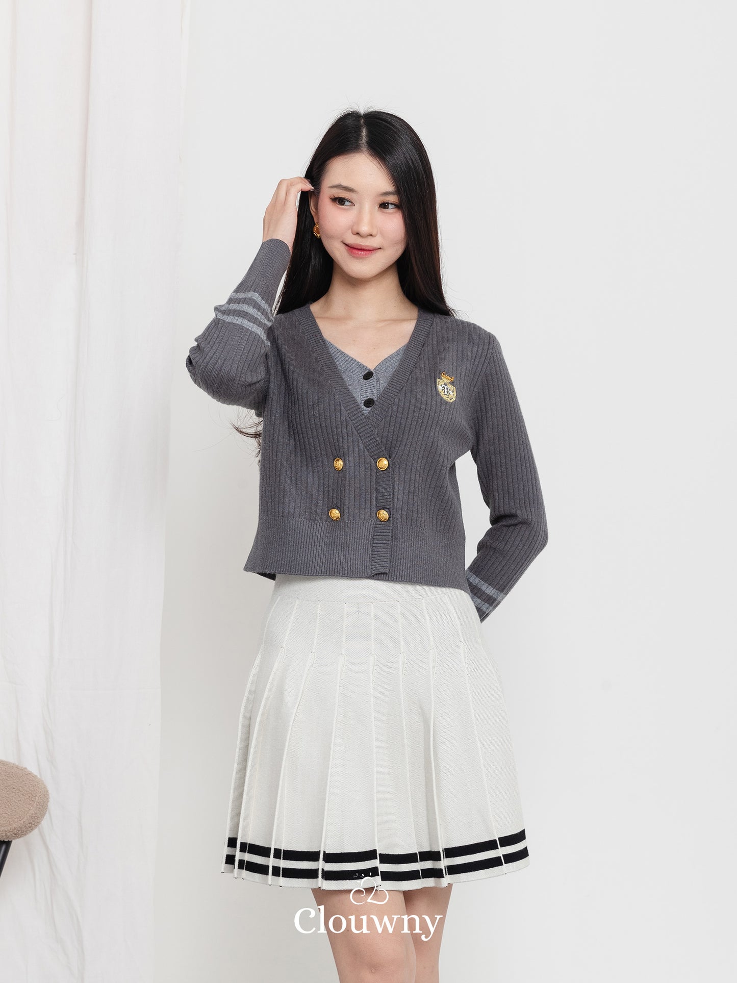 Nalami Knit Top - Grey