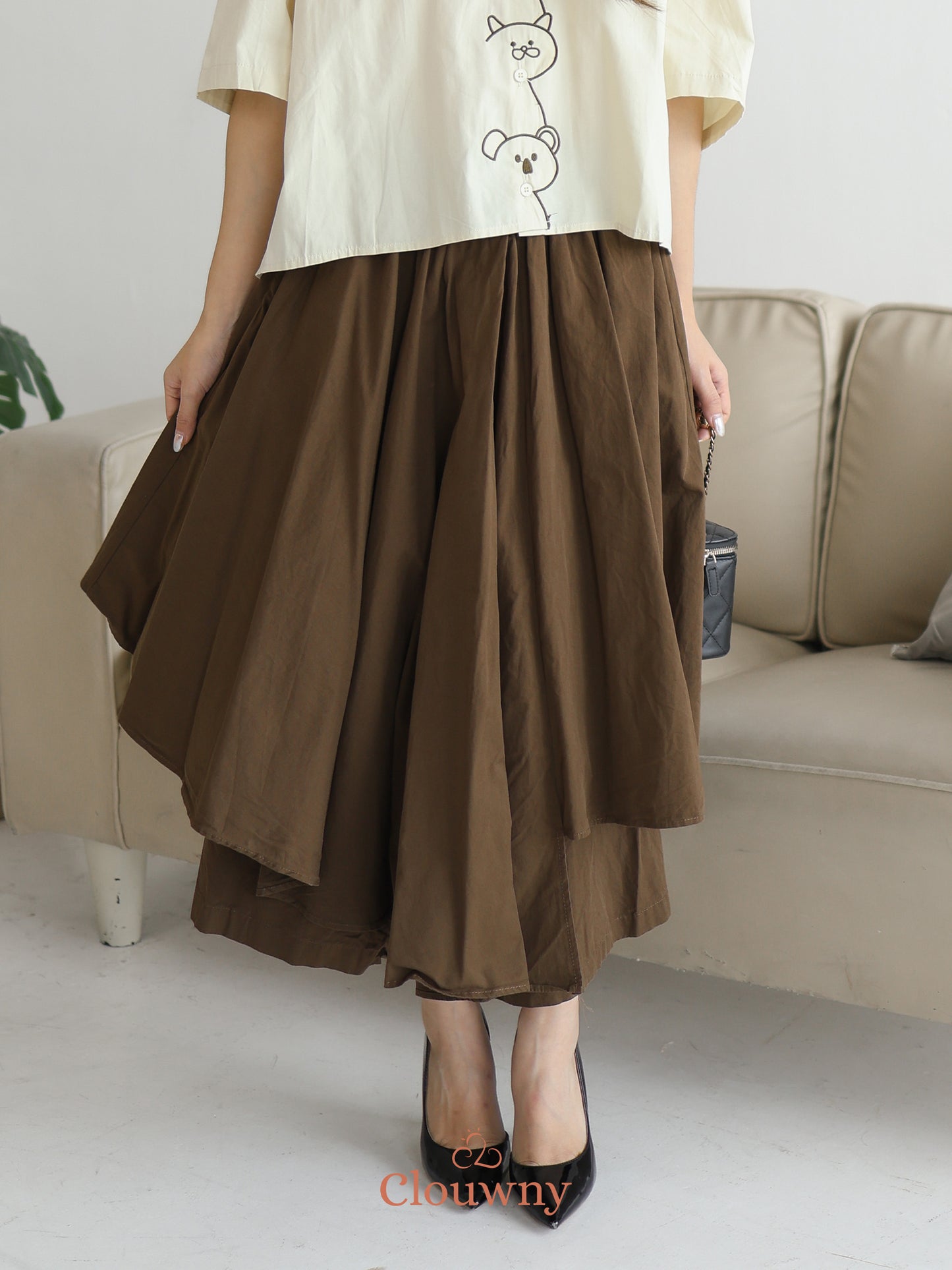 Racita Layer Pants  - Coffee