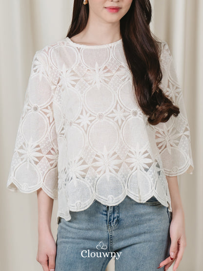 Rosini Lace Blouse - Cream