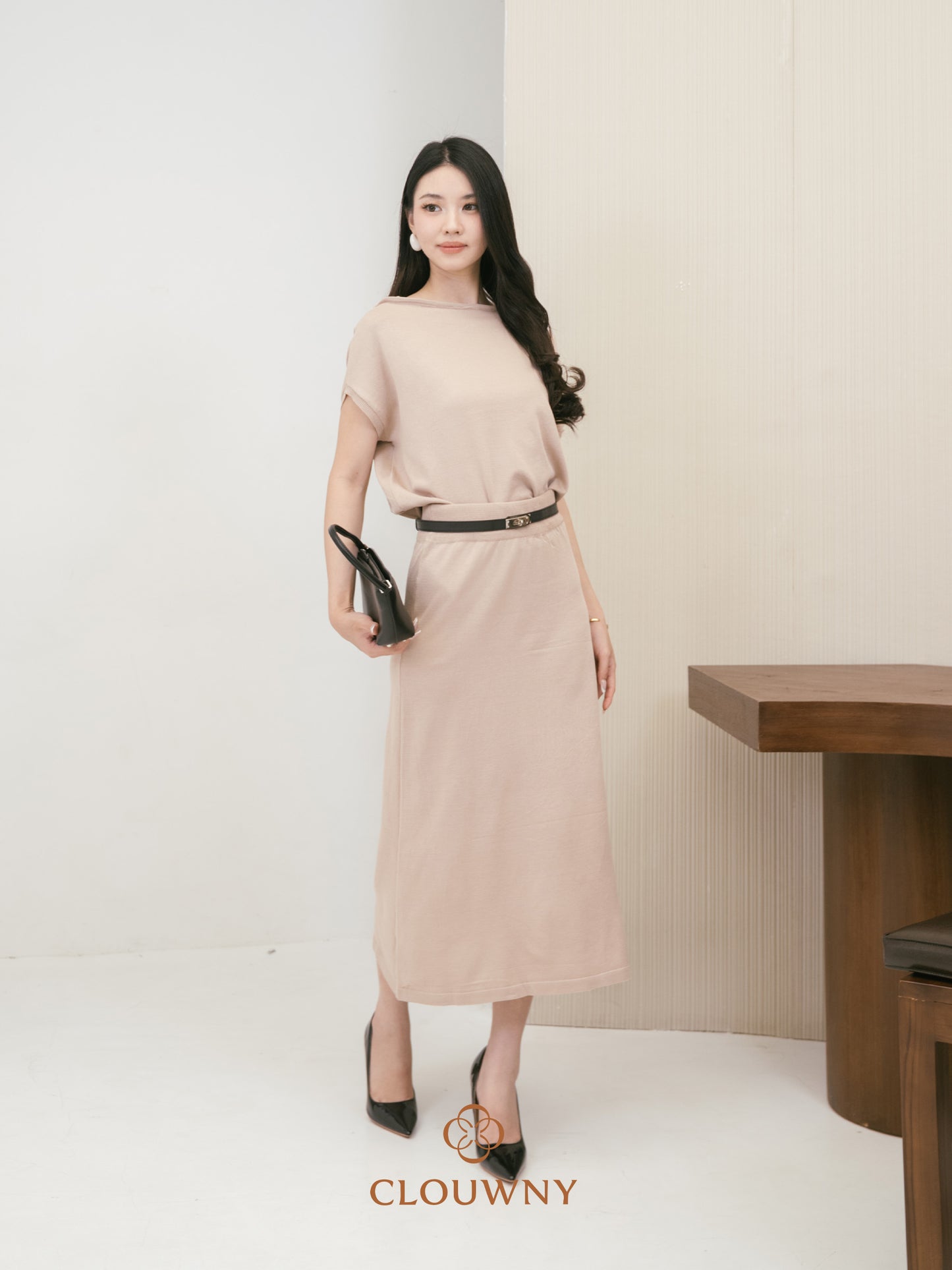 Jerica Loose Knit Set - Khaki