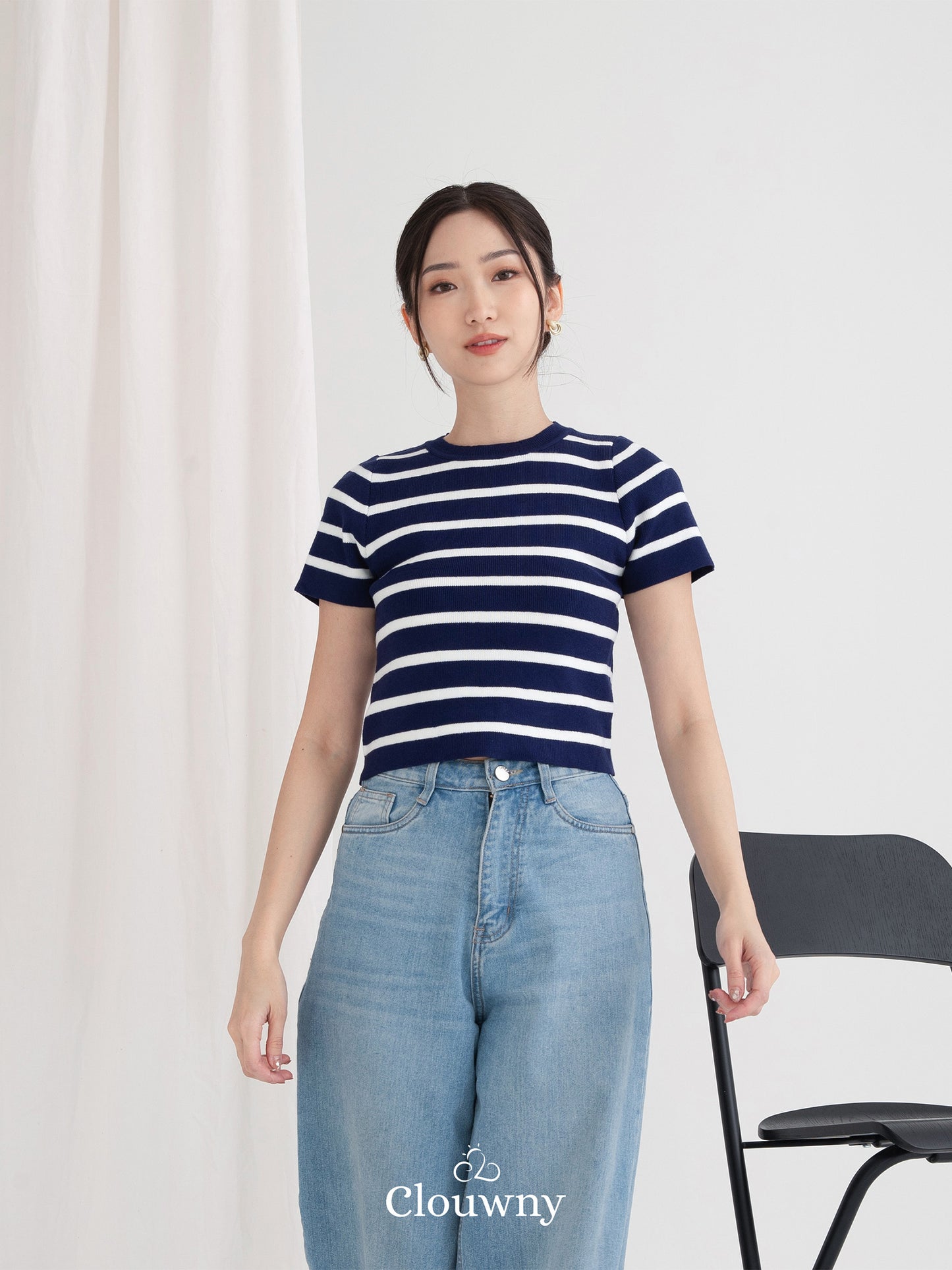 Medley Stripes Top - Navy