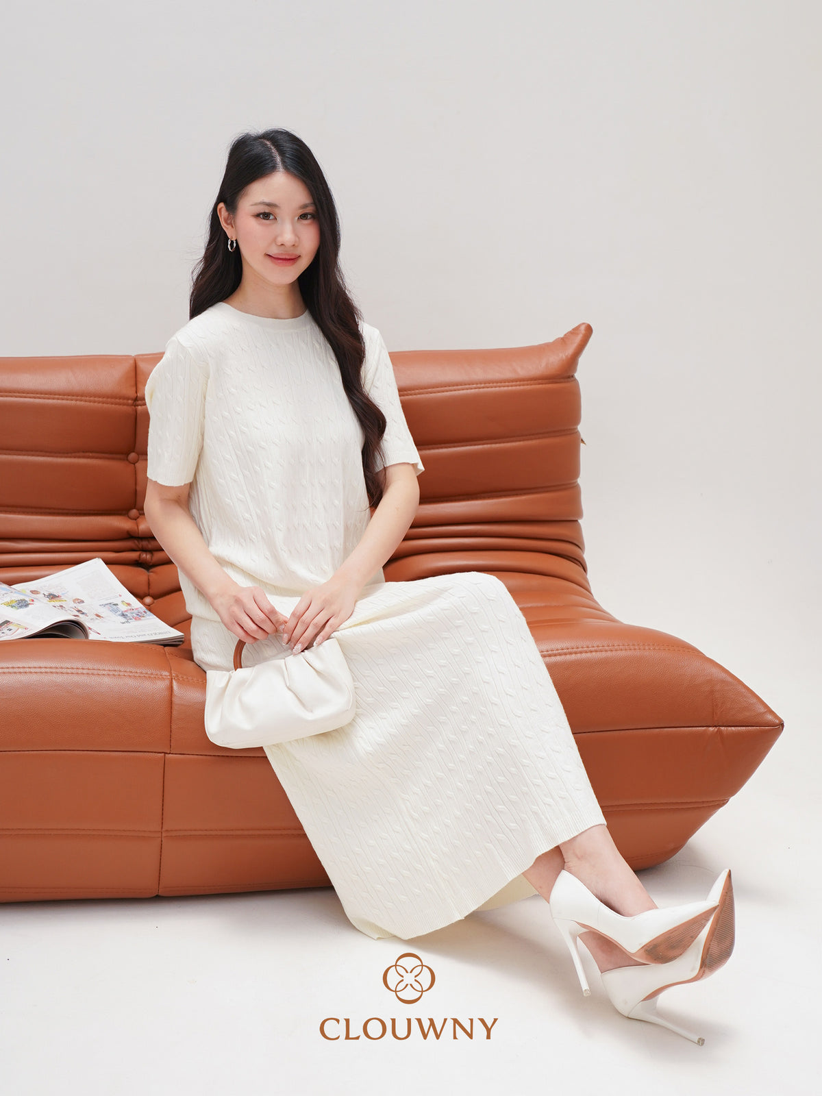 Jorji Basic Knit Dress - Broken White