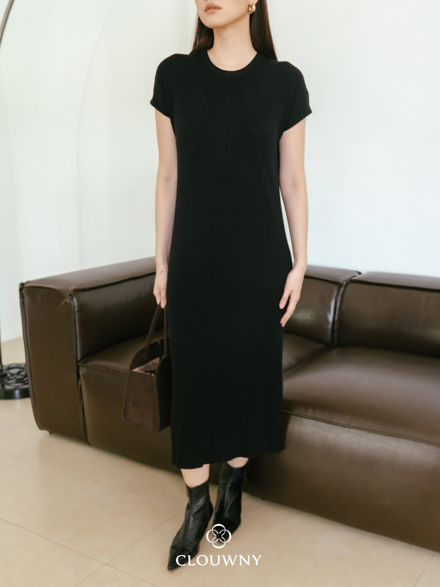 Dune Knit Dress - Black