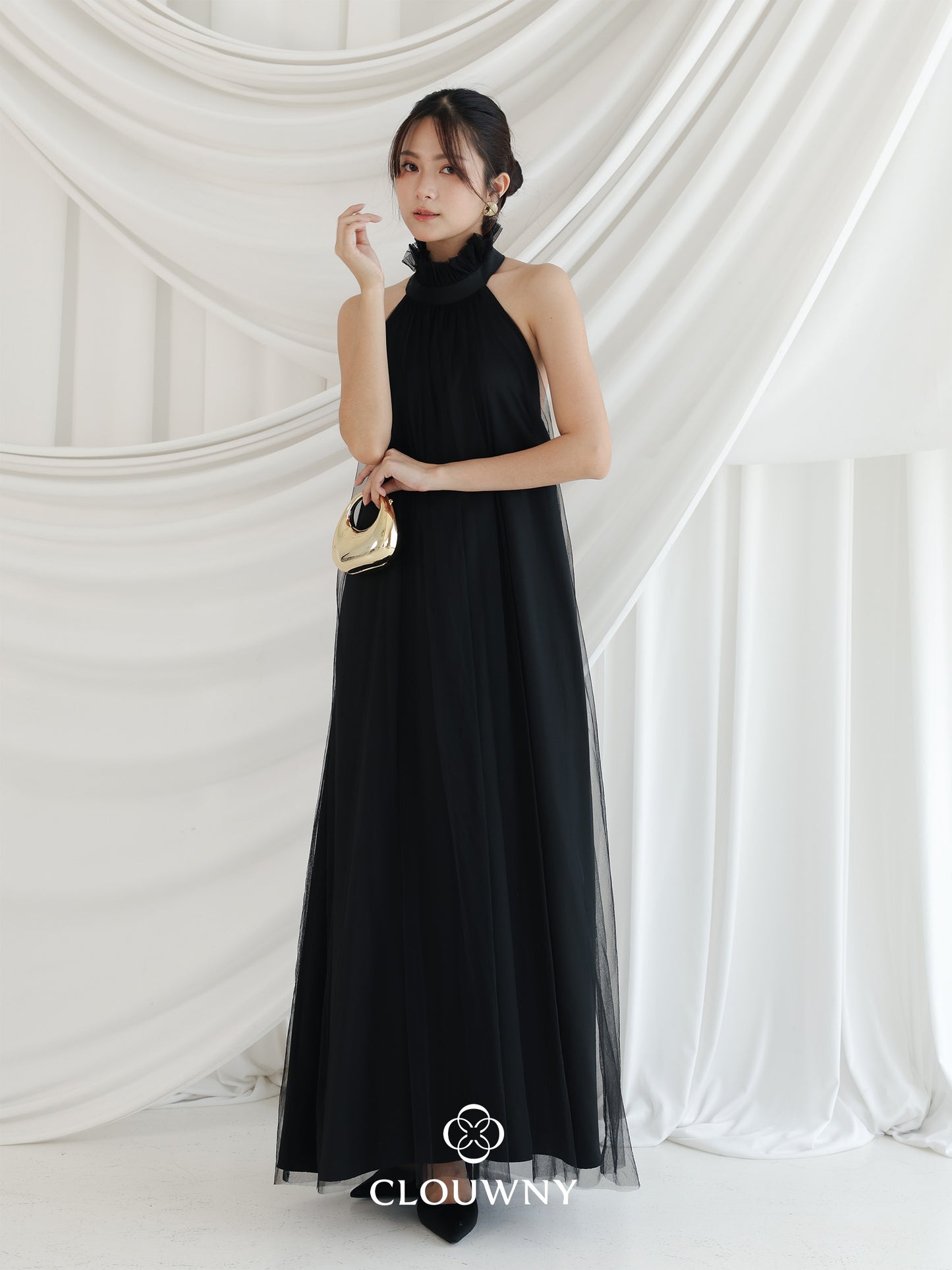 Sharon Halter Tulle Dress - Black