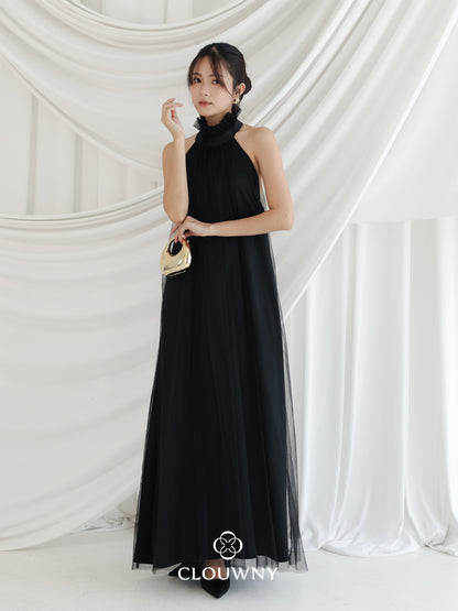 Sharon Halter Tulle Dress - Black