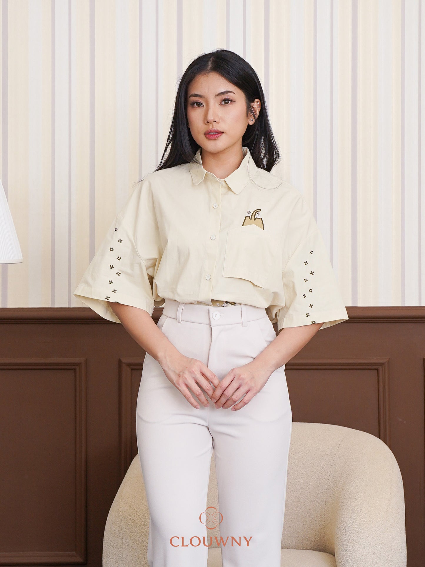 Miwa Cotton Blouse - Cream