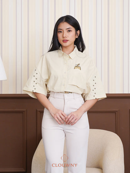 Miwa Cotton Blouse - Cream