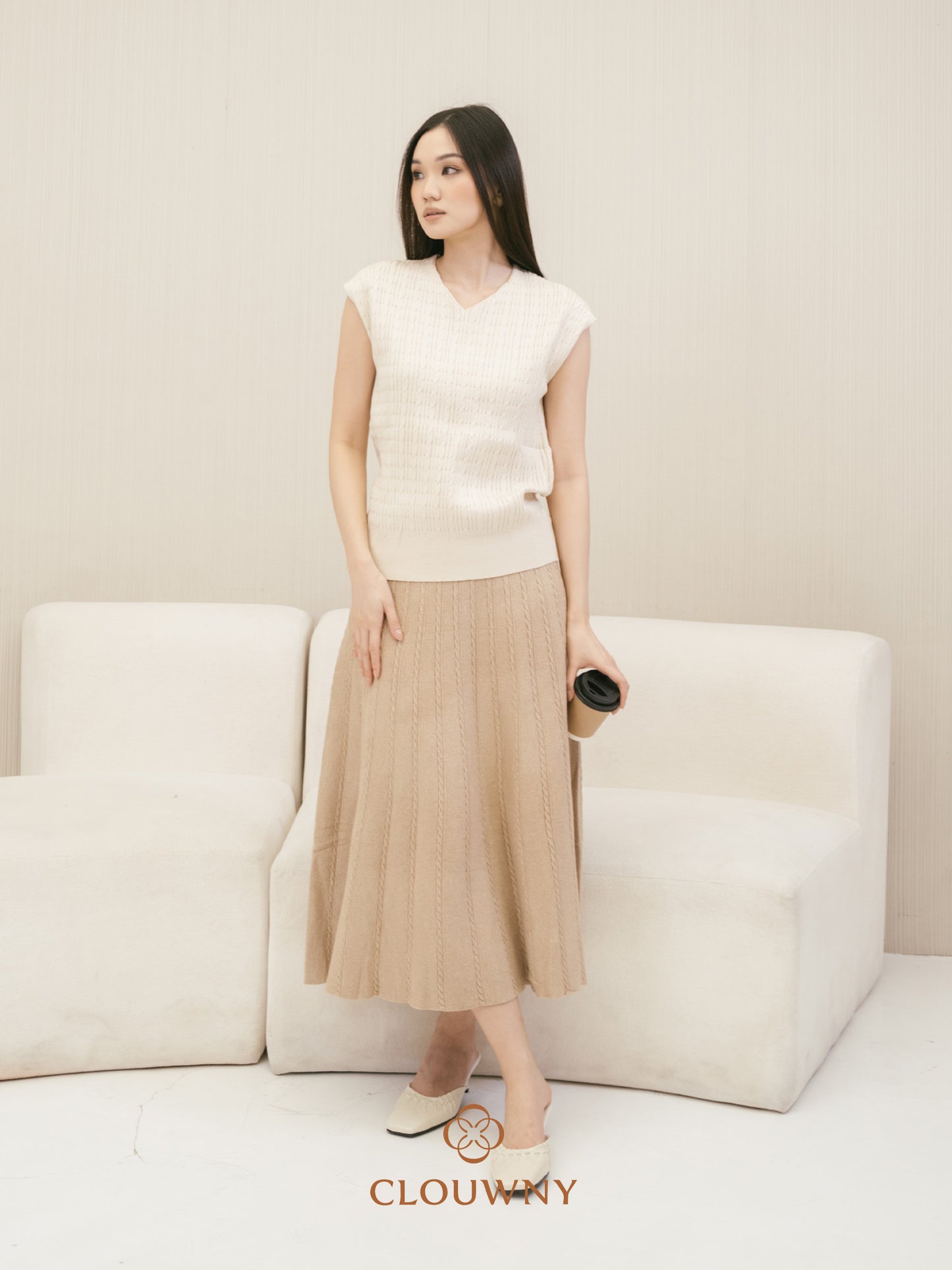 Chesma Knit Skirt - Sand
