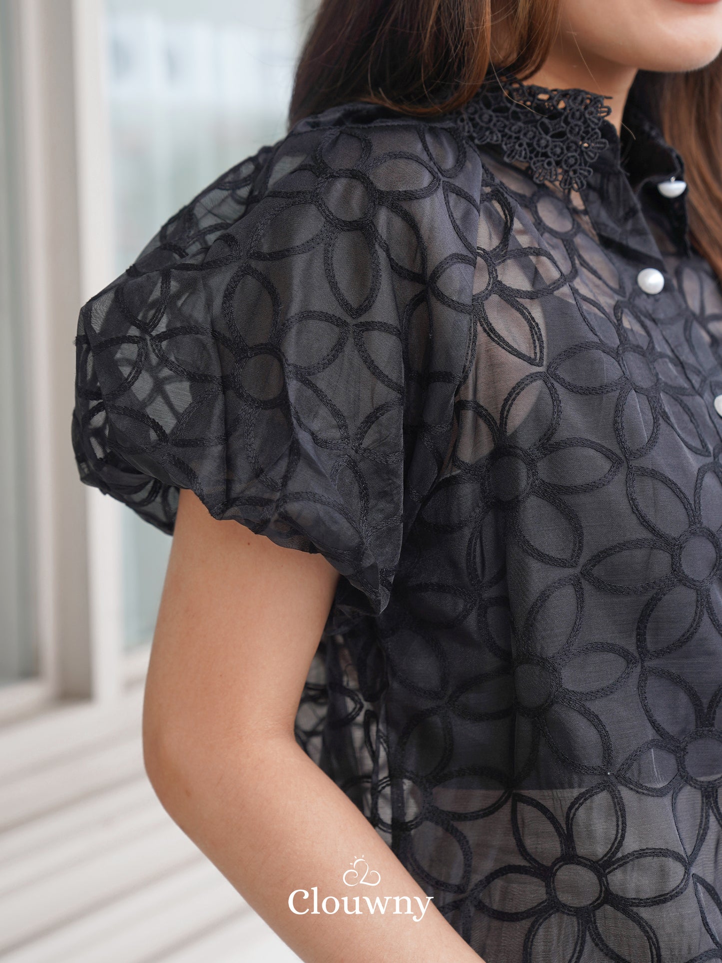 Bema Lace Shirt - Black