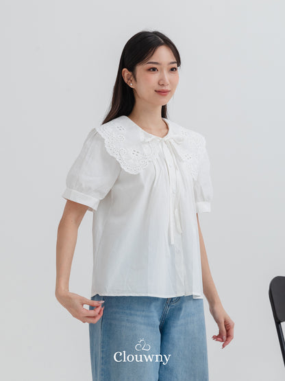 Kaito Lace Blouse - White