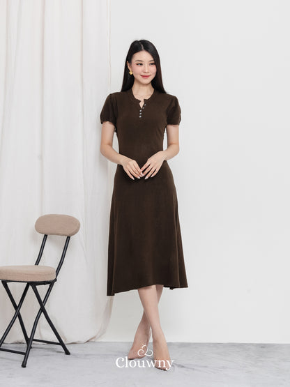 Konsta Knit Dress - Coffee