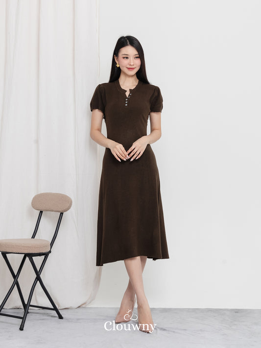 Konsta Knit Dress - Coffee