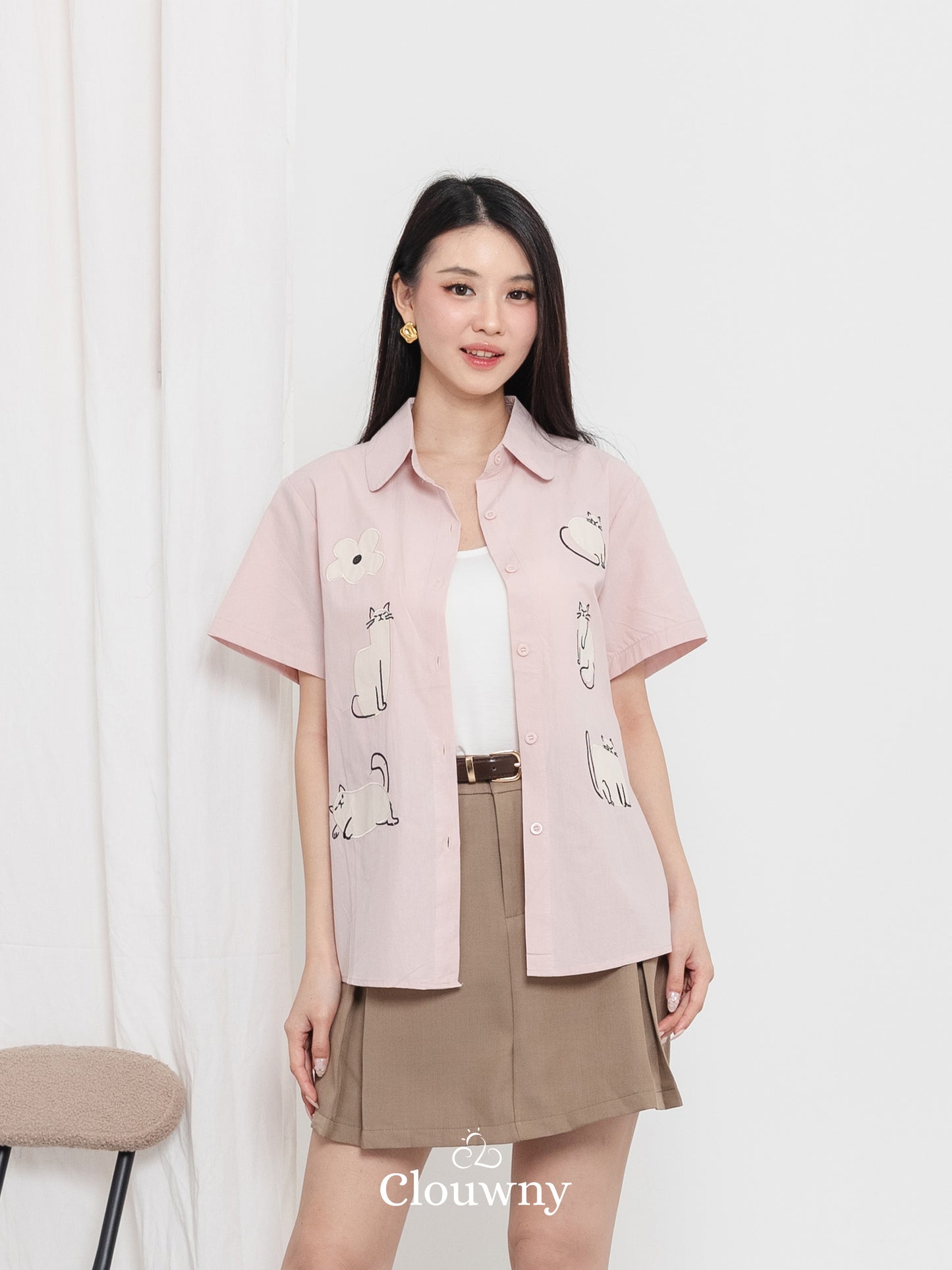 Koska Cotton Shirt - Pink