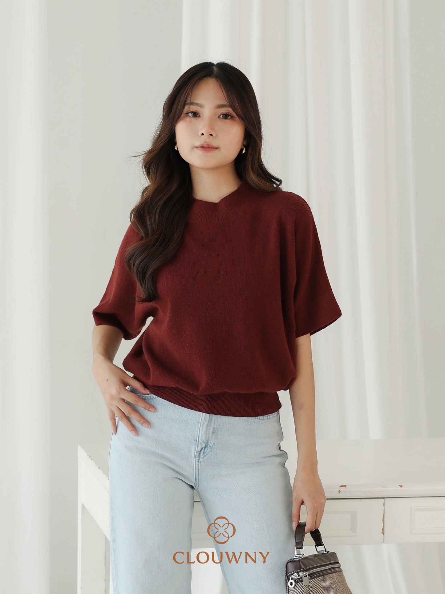 Castle Knit Top - Coffee