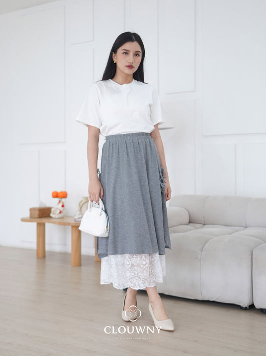 Jona Midi Skirt - Grey
