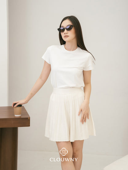 Diva Knit Skirt - Broken White