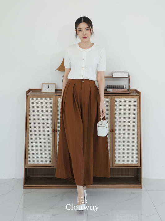 Yuni Cullotes Pants - Walnut