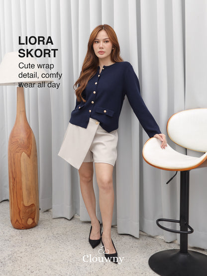 Liora Button Skort - Khaki