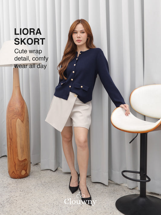 Liora Button Skort - Khaki