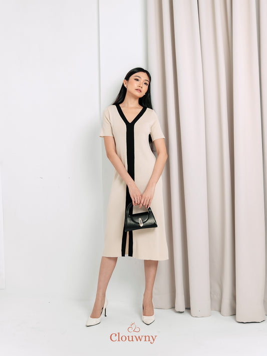 Melody Knit Dress - Cream
