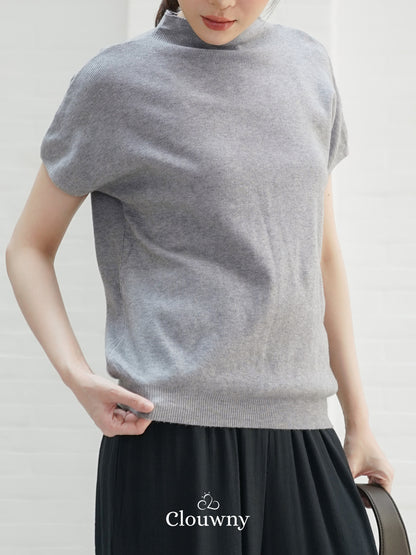 Semi Turtle Top - Ash Grey