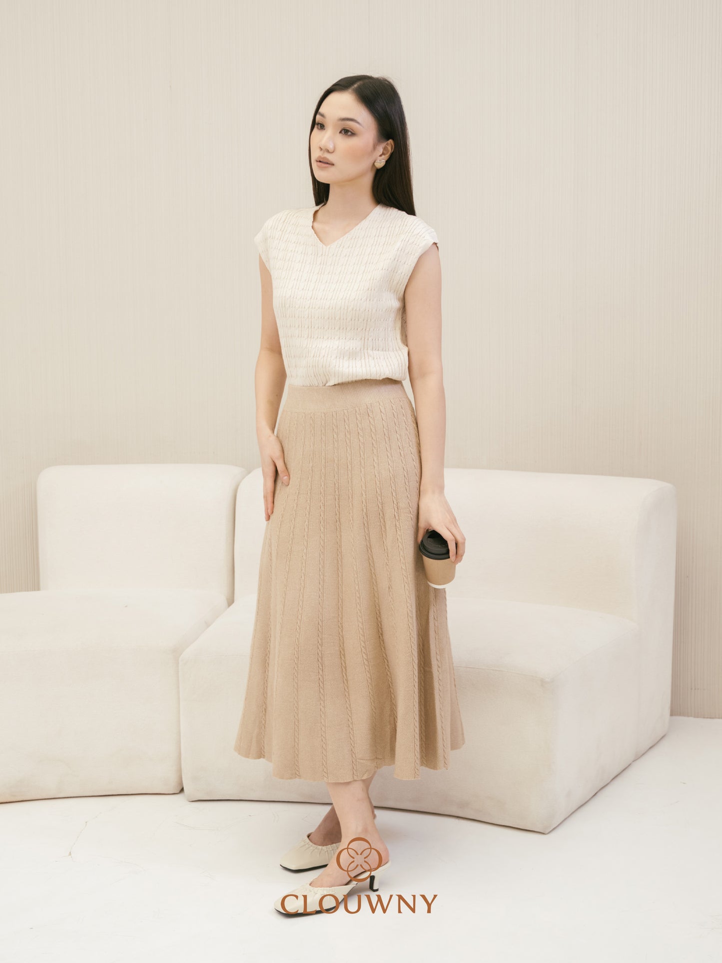 Chesma Knit Skirt - Sand