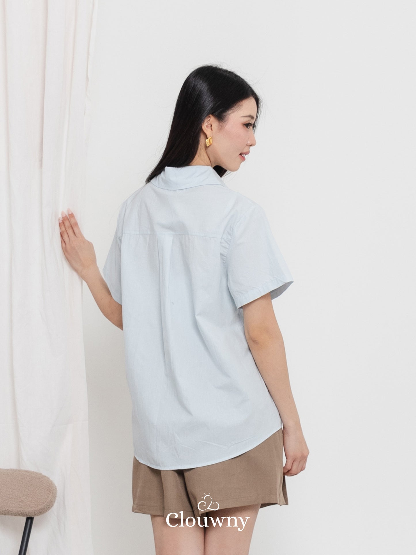 Hova Cotton Shirt - Blue