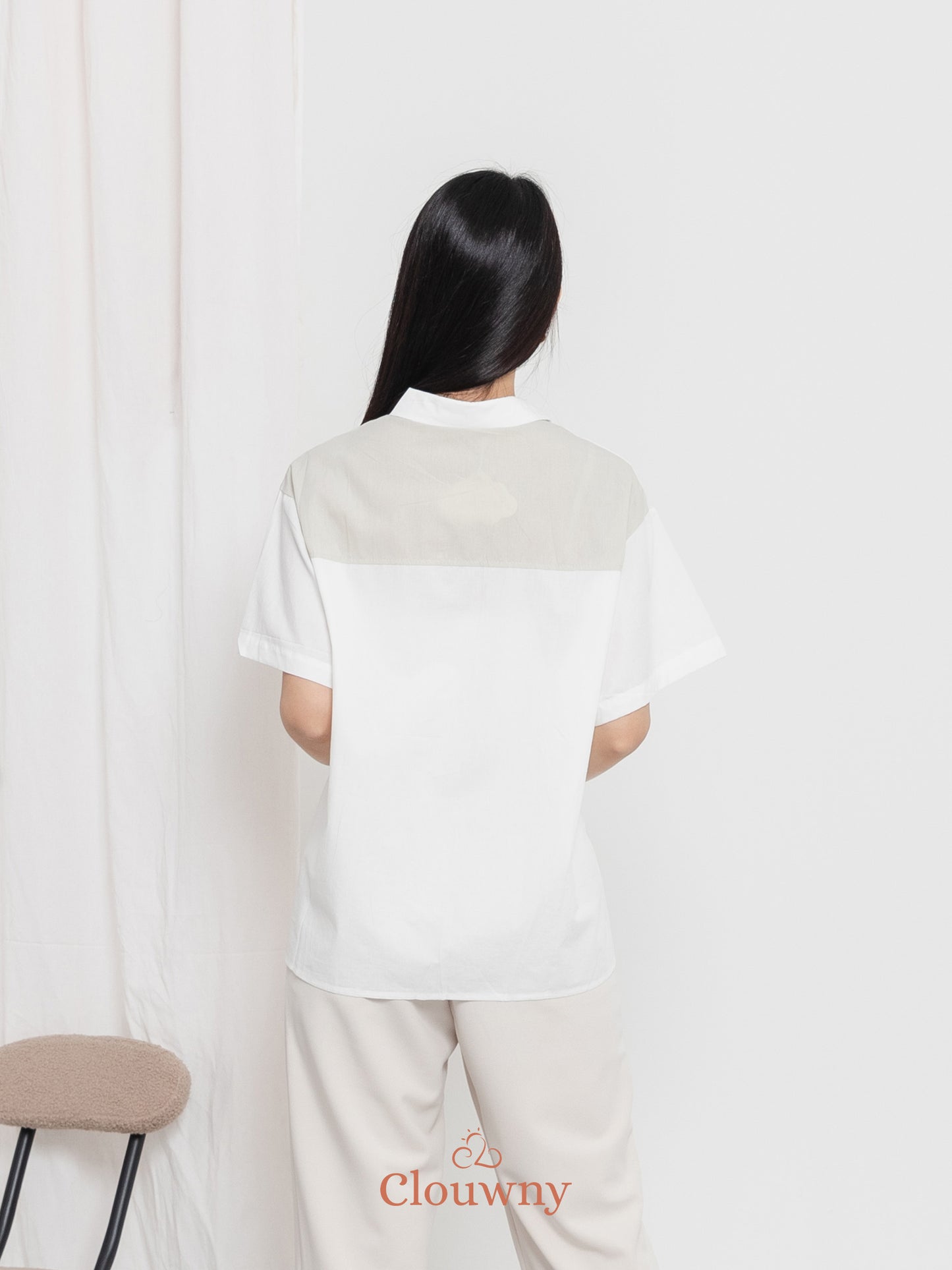 Yolka Cotton Shirt - White