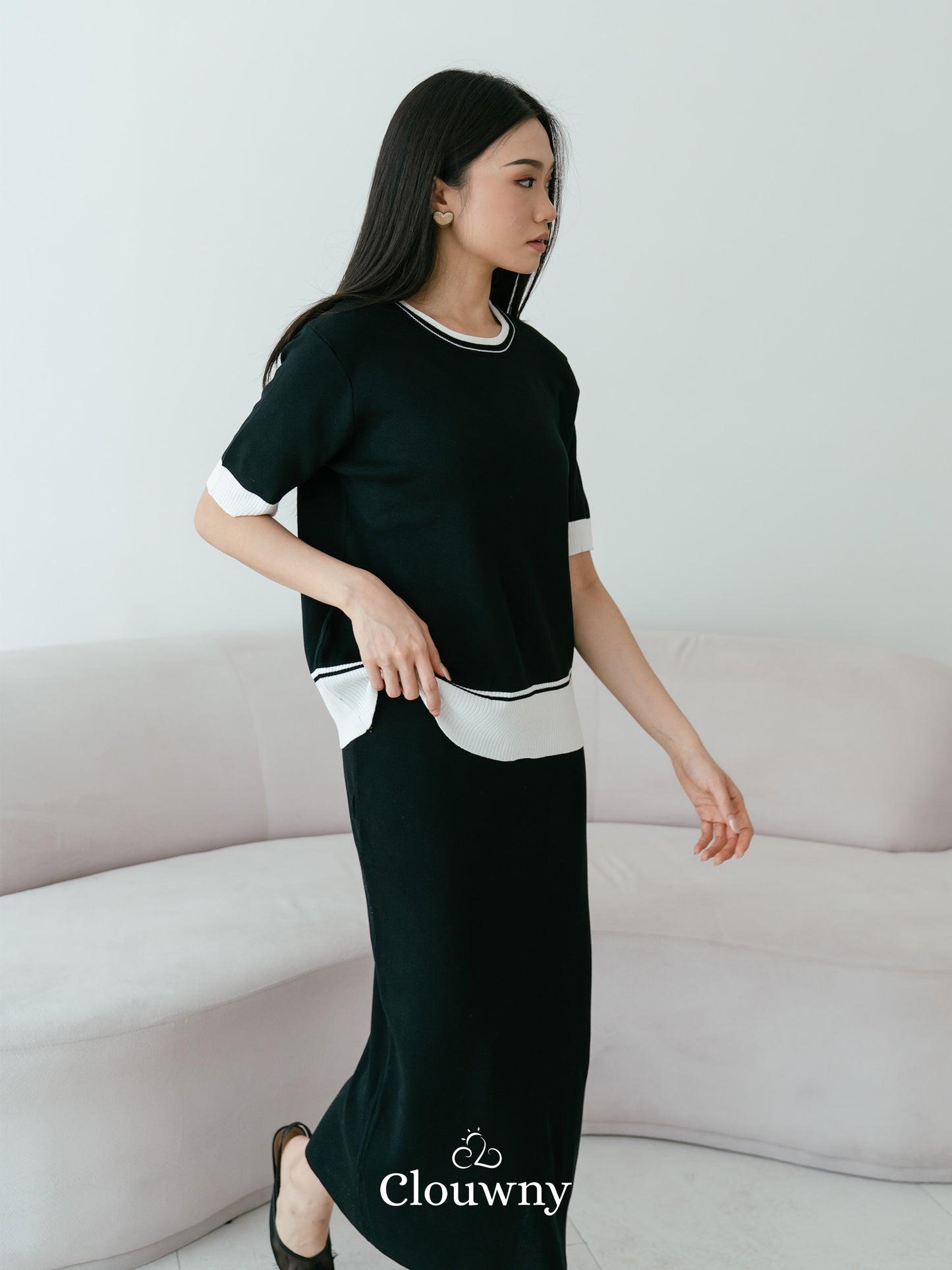 Aubrey Knit Set - Black