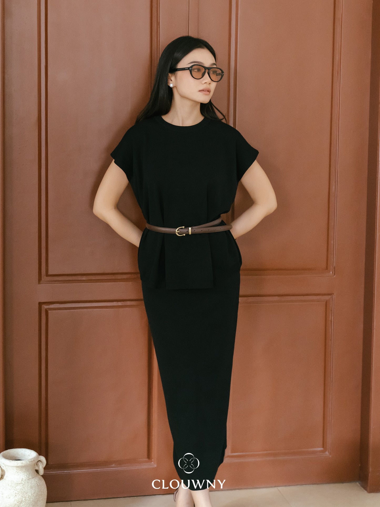 Kurasu Round Knit Set - Black