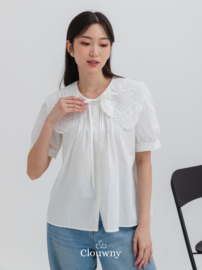 Kaito Lace Blouse - White