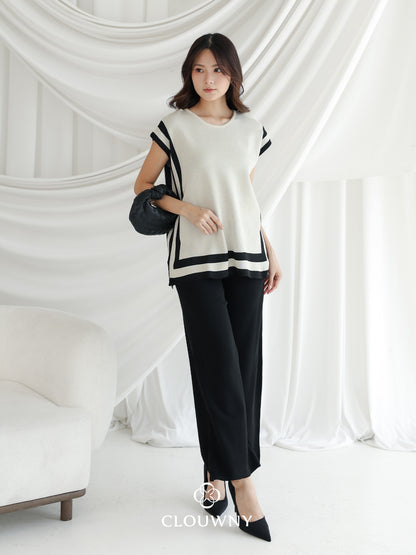 Whitler Knit Set - Black Cream