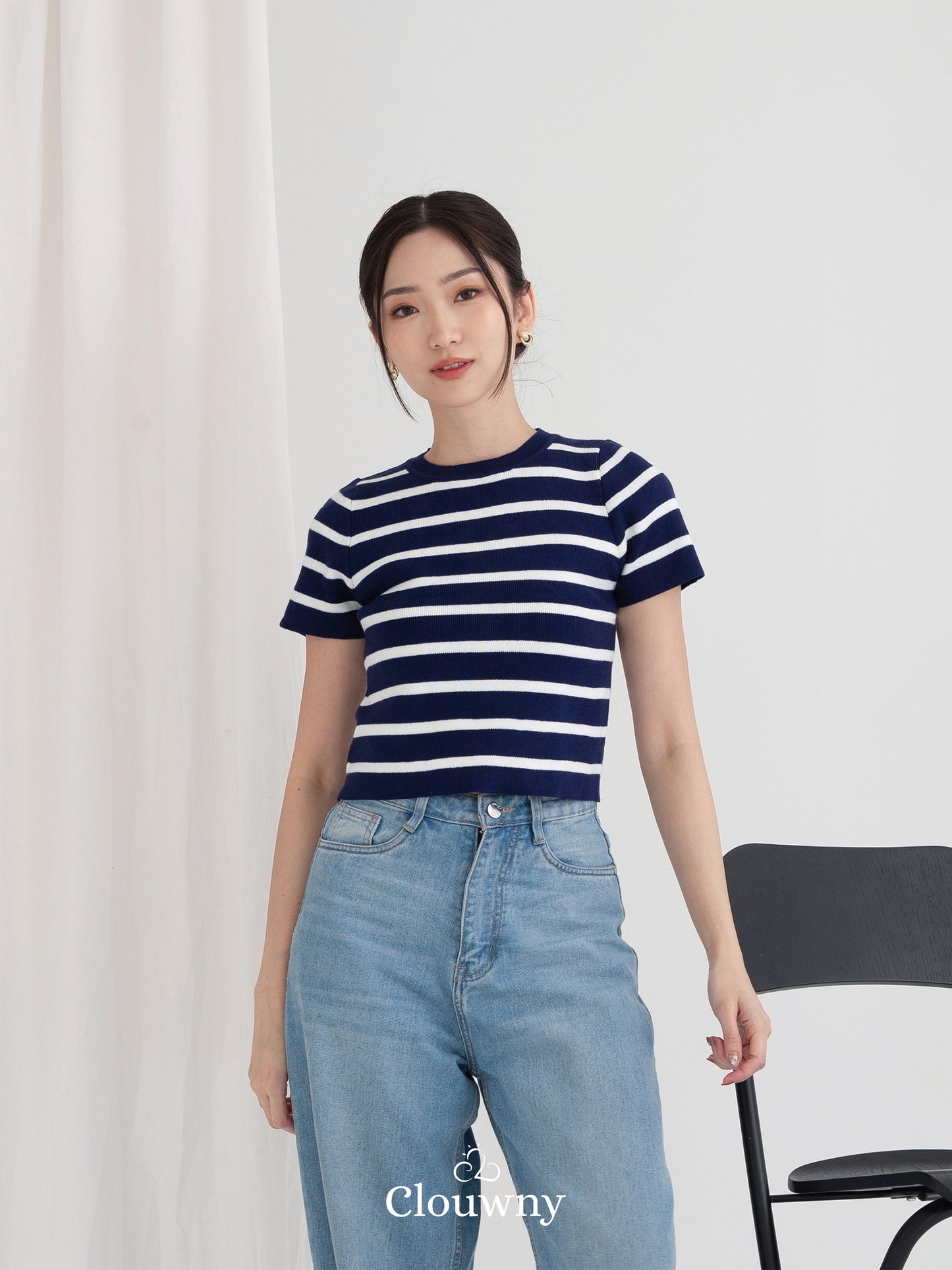 Medley Stripes Top - Navy