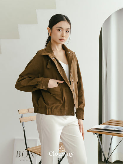 Glinda Pocket Jacket - Coffee