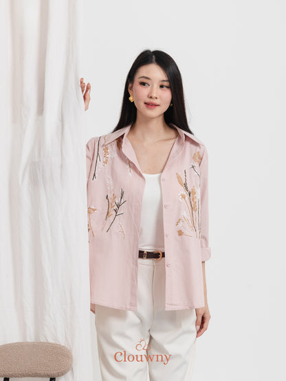 Katerin Flower Shirt - Pink