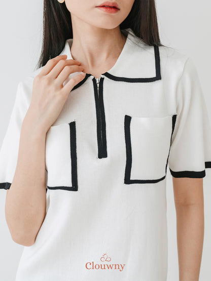 Bruna Pocket Dress - White