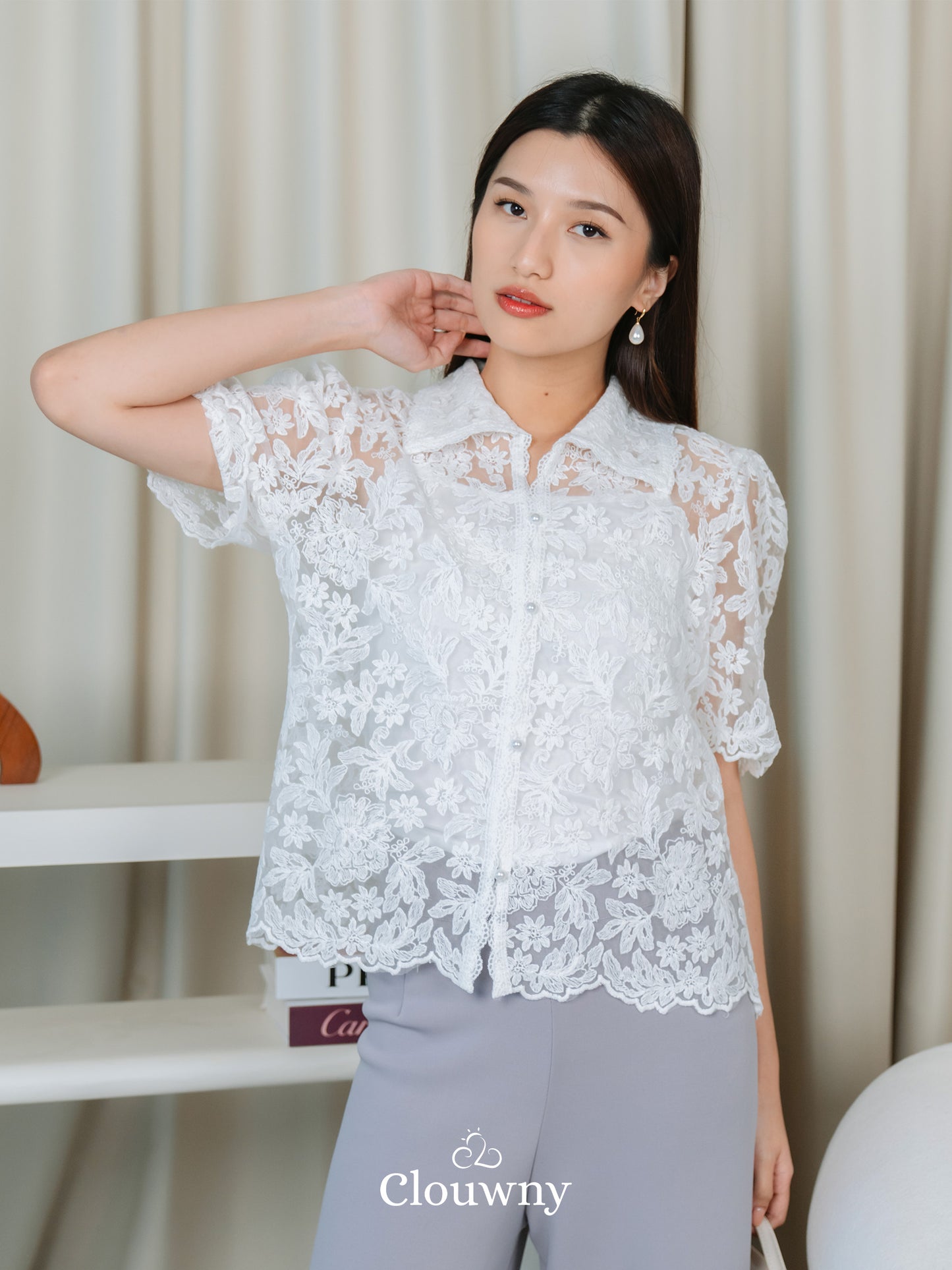 Villy Lace Blouse - White