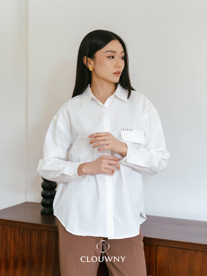 Travis Pocket Shirt - White