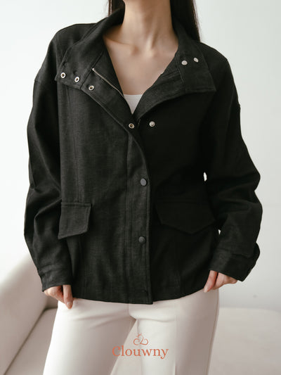 Aspen Zipper Jacket - Black