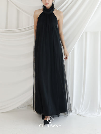 Sharon Halter Tulle Dress - Black