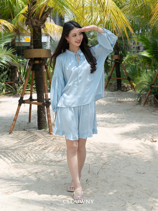 Roland Ruffle Set - Blue