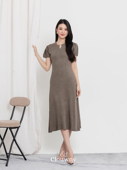 Konsta Knit Dress - Dark Beige