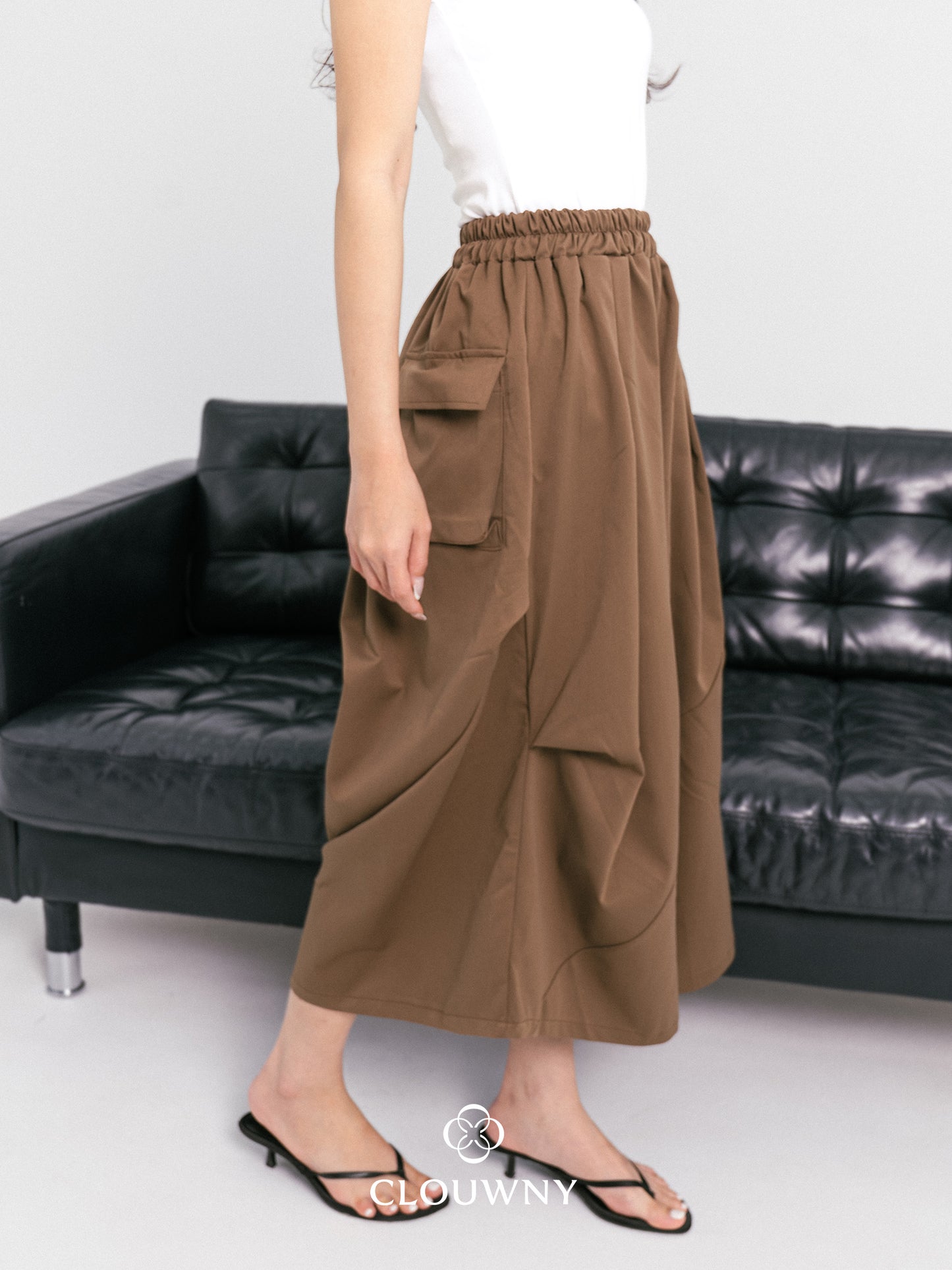 Wolka Pocket Cullotes Pants - Mocca