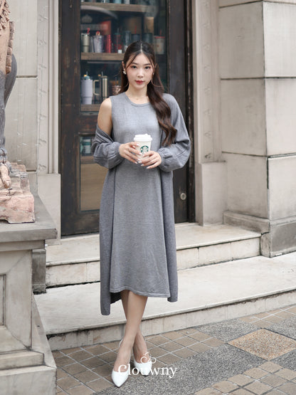 Tatiana Knit Outer - Grey